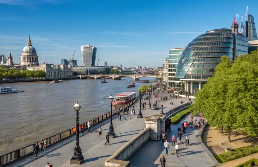 South Bank à Londres, quartier plébiscité pour ces parkour de freerun